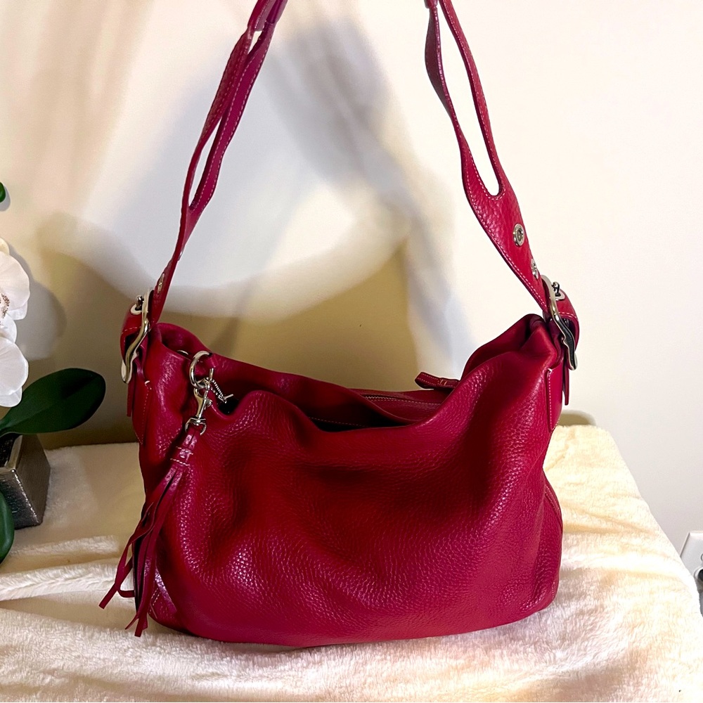 Coach Bright red beautiful excellent condition handbag.